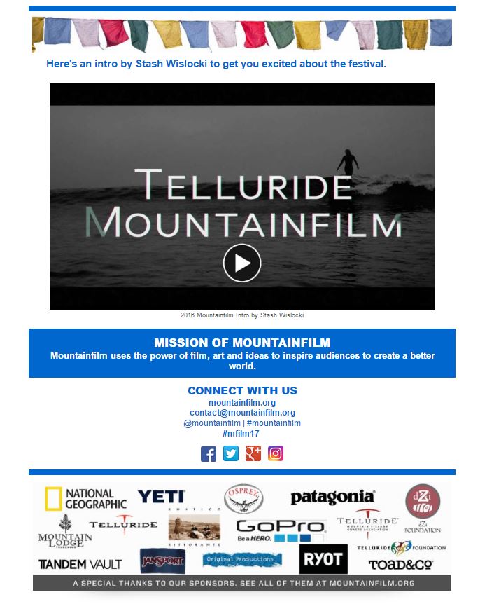 Telluride Mountainfilm