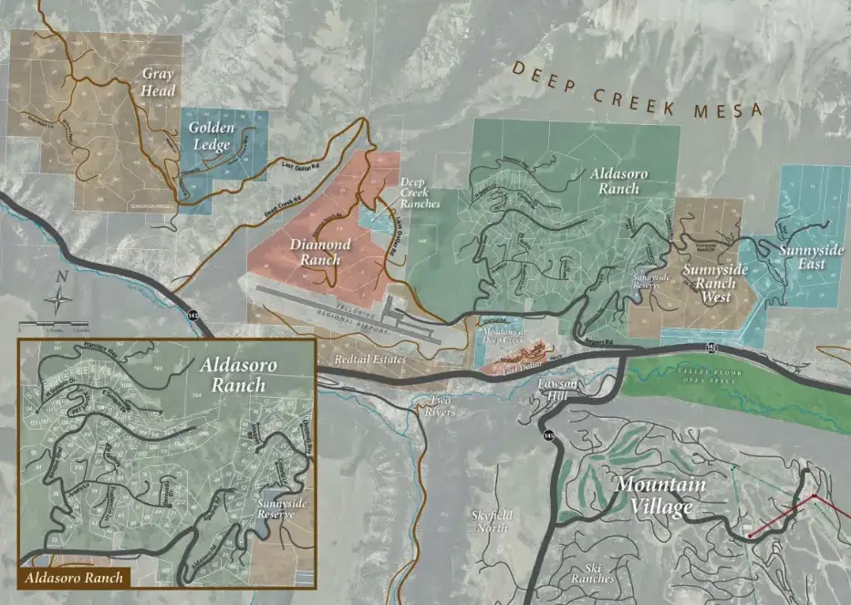 Deep Creek Mesa area map